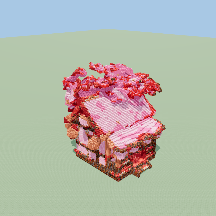 Cherry cottage — Keep export for Minecraft